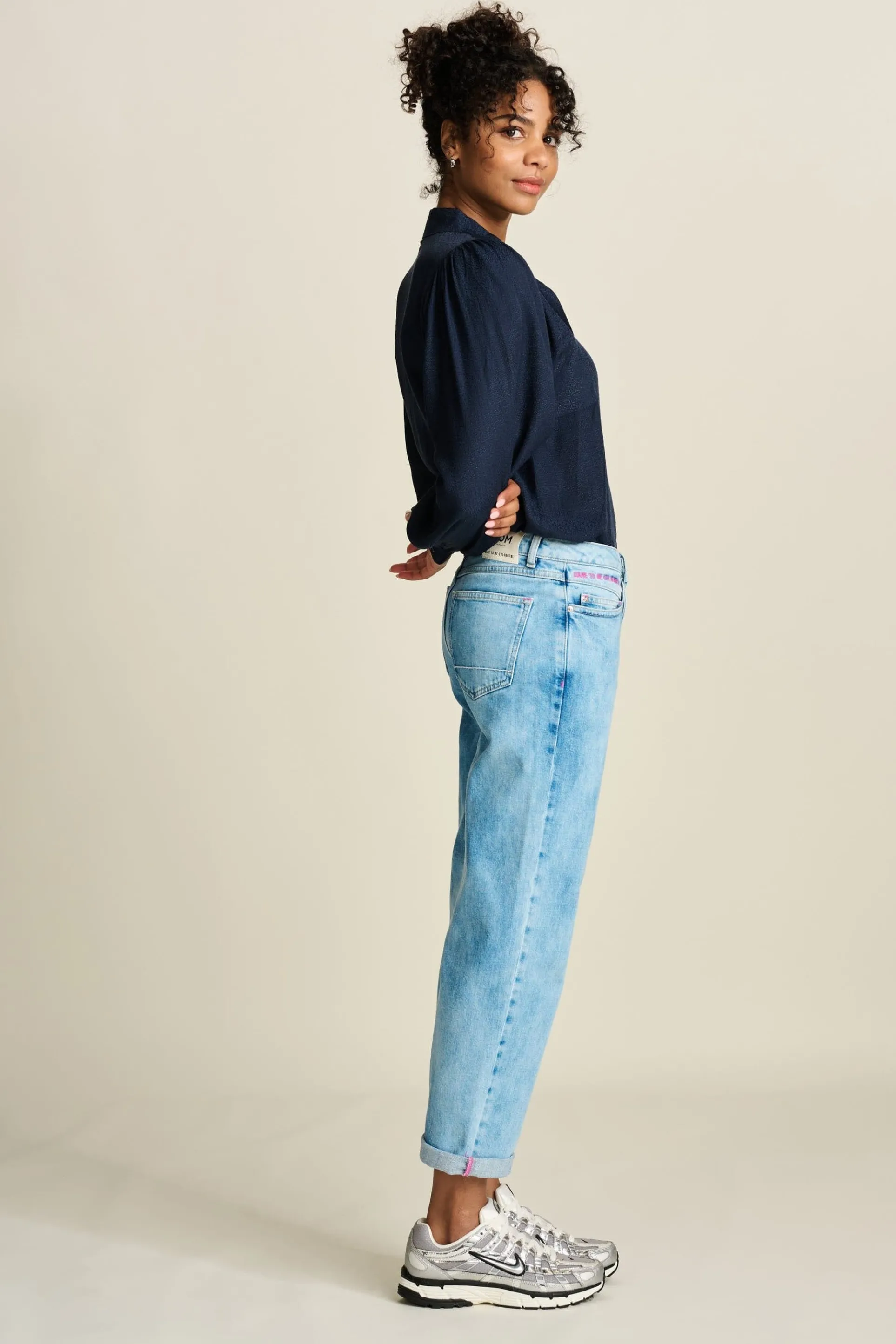 JEANS Eline Straight Mid Blue